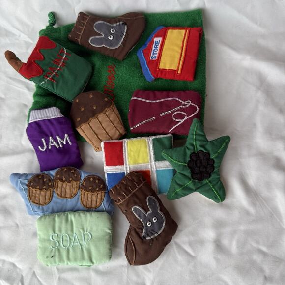 Montessori Soft Felt Finger Puppet Set Storytime Pretend Play w/ Bag - Picture 1 of 7